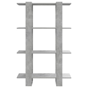 Betongraues Bücherregal / Raumteiler 80x123,5 cm
