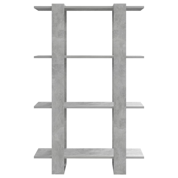 Betongraues Bücherregal / Raumteiler 80x123,5 cm