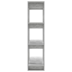 Betongraues Bücherregal / Raumteiler 80x123,5 cm