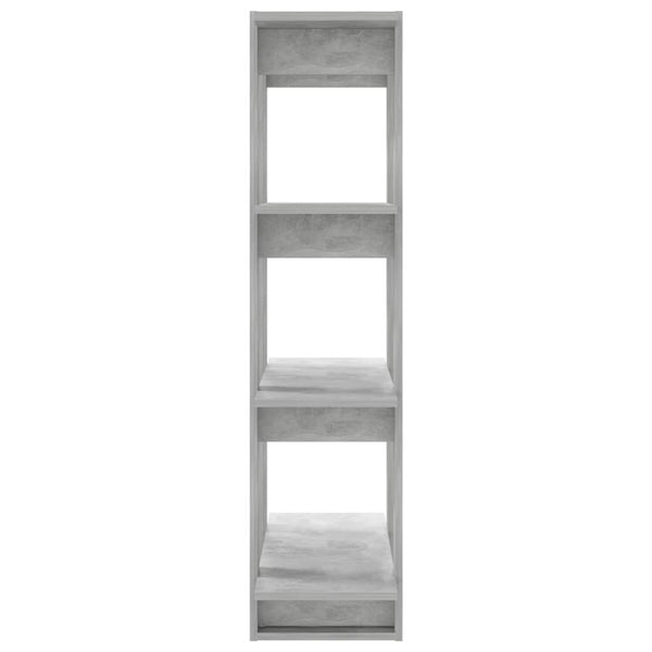 Betongraues Bücherregal / Raumteiler 80x123,5 cm