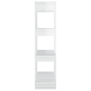 Hochglanz Bücherregal Raumteiler Weiß 80x123,5cm