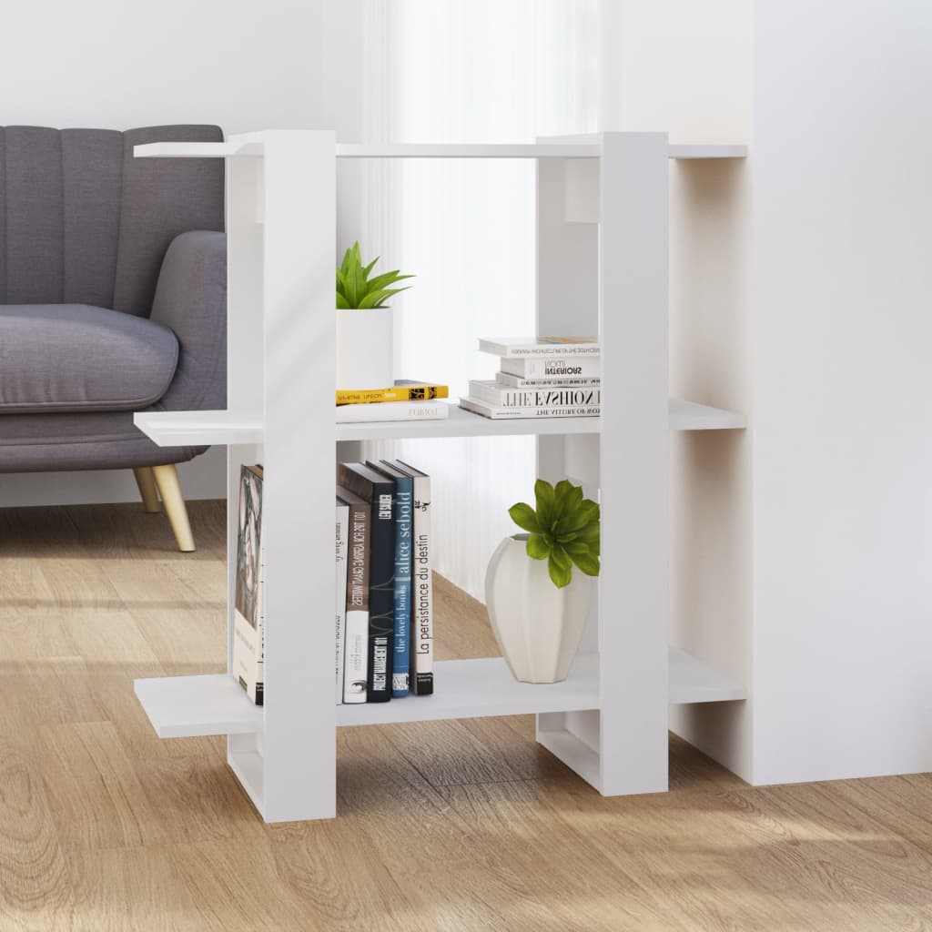 Weißes Bücherregal / Raumteiler 80x87 cm