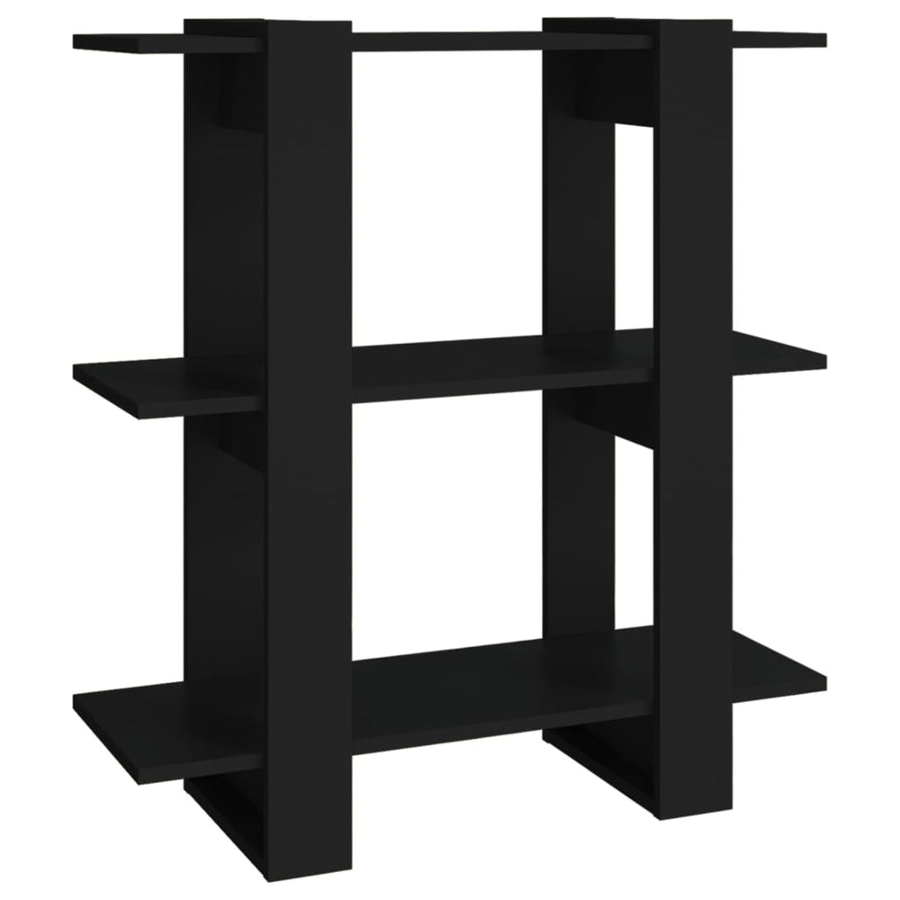 vidaXL Bibliothèque/Séparateur de pièce Noir 80x30x87 cm