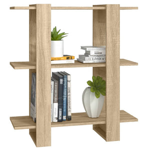 Sonoma Eiche Bücherregal Raumteiler 80x87 cm