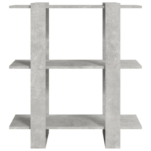 Betongraues Bücherregal / Raumteiler 80x87 cm