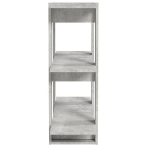 Betongraues Bücherregal / Raumteiler 80x87 cm