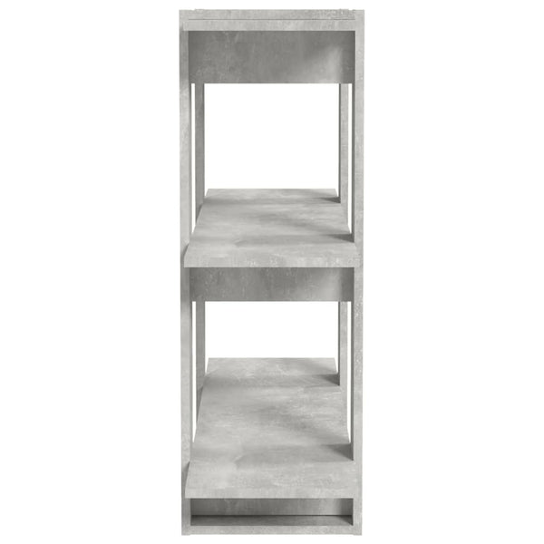 Betongraues Bücherregal / Raumteiler 80x87 cm