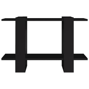 Schwarzes Bücherregal Raumteiler 80x30x51 cm