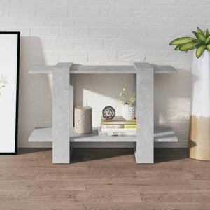 Betongraues Bücherregal/Raumteiler 80x30x51 cm