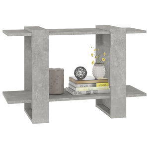 Betongraues Bücherregal/Raumteiler 80x30x51 cm