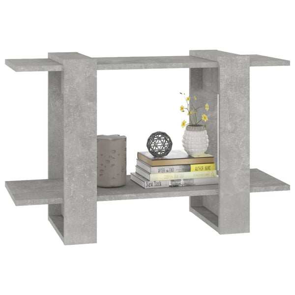 Betongraues Bücherregal/Raumteiler 80x30x51 cm