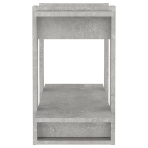 Betongraues Bücherregal/Raumteiler 80x30x51 cm