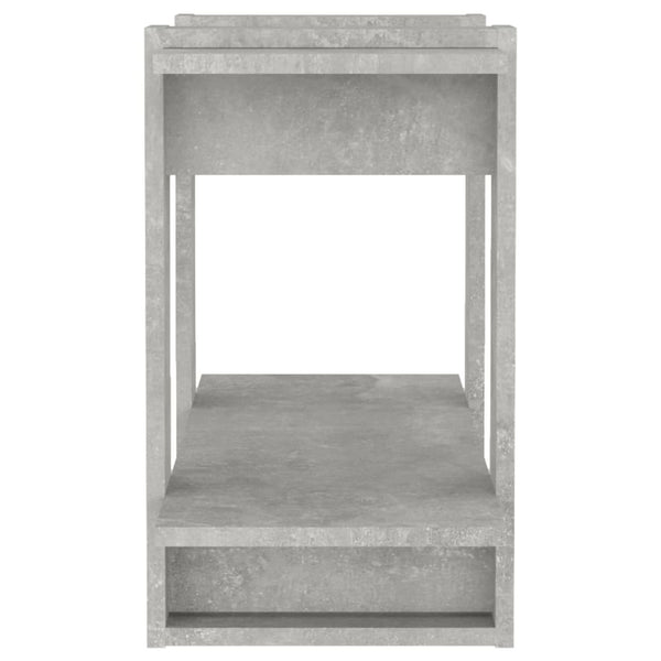 Betongraues Bücherregal/Raumteiler 80x30x51 cm