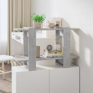 Betongraues Bücherregal/Raumteiler 80x30x51 cm