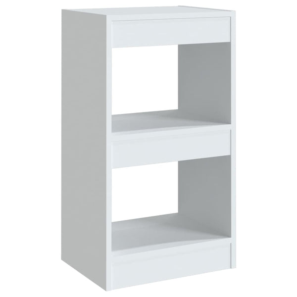Weißes Bücherregal Raumteiler 40x30x72cm