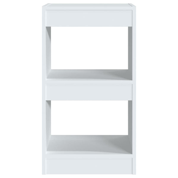 Weißes Bücherregal Raumteiler 40x30x72cm