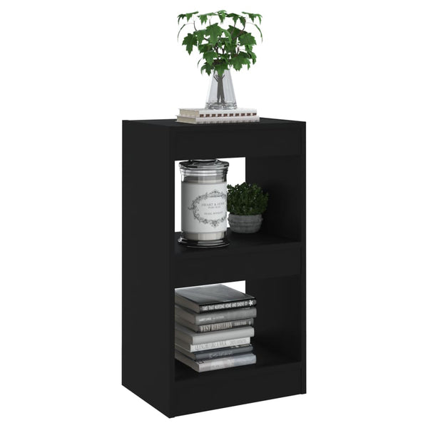 Schwarzes Bücherregal, 40x30x72 cm