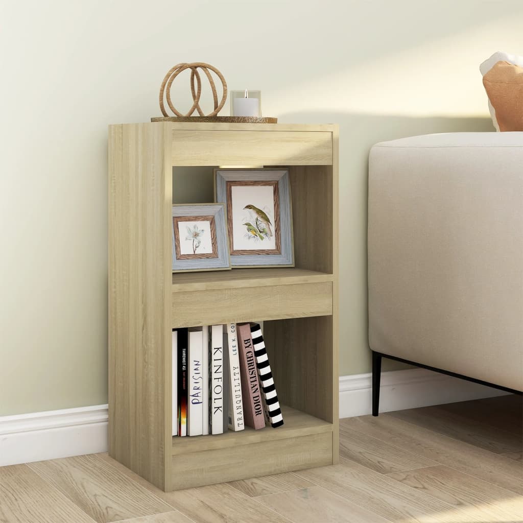 Sonoma Eiche Bücherregal Raumteiler 40x30x72 cm