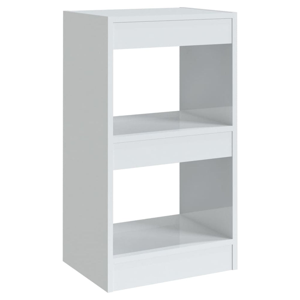 Hochglanz Bücherregal Weiß 40x30x72cm