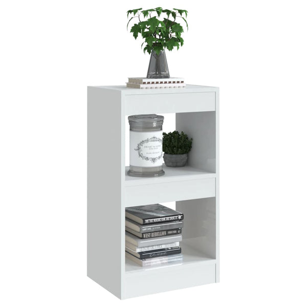 Hochglanz Bücherregal Weiß 40x30x72cm