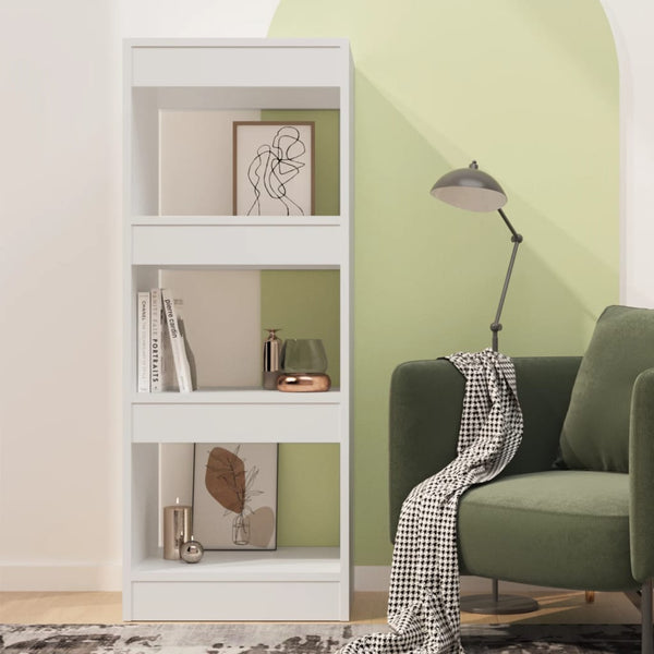 Weißes Bücherregal / Raumteiler, 40x30x103 cm
