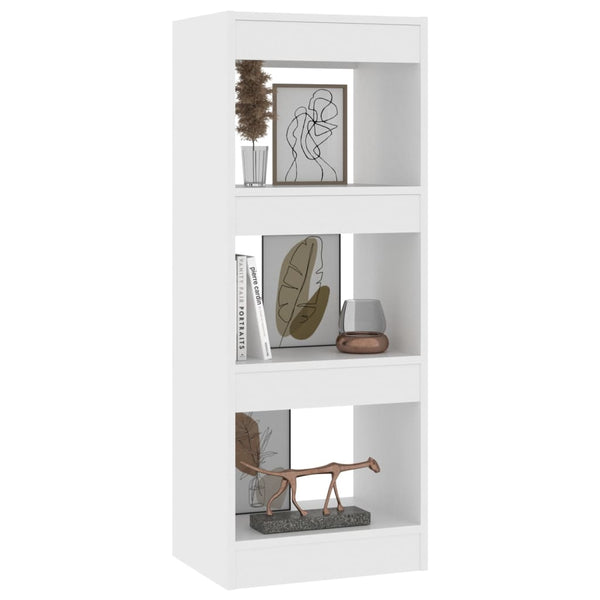 Weißes Bücherregal / Raumteiler, 40x30x103 cm