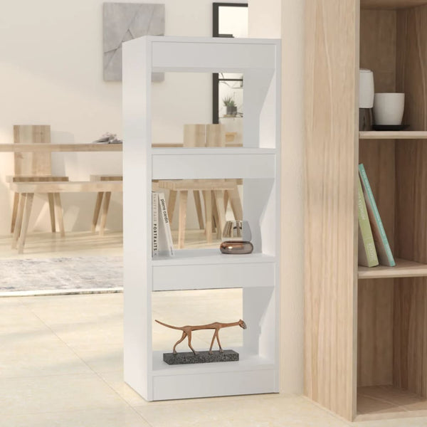 Weißes Bücherregal / Raumteiler, 40x30x103 cm