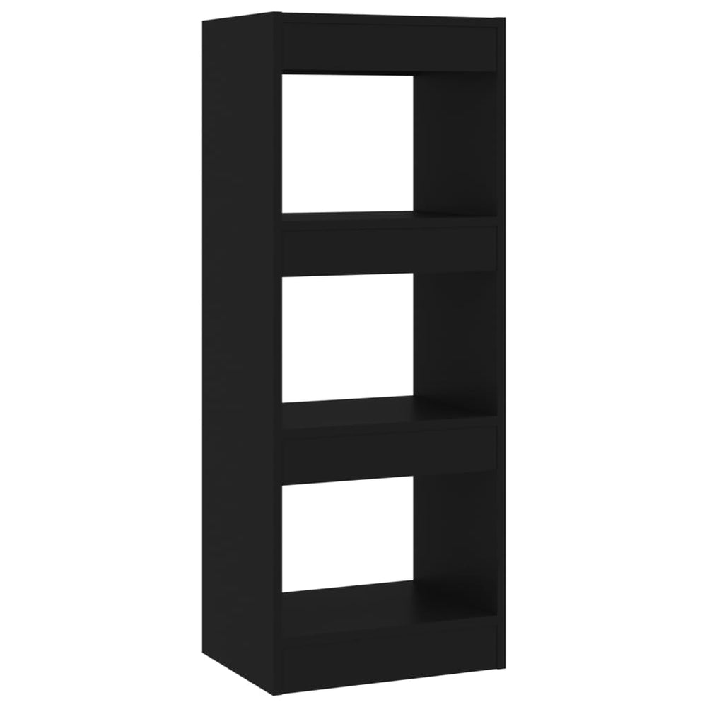 Schwarzes Bücherregal/Raumteiler 40x30x103 cm