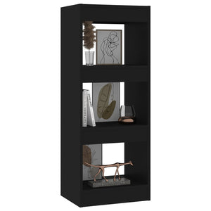 Schwarzes Bücherregal/Raumteiler 40x30x103 cm