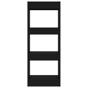 Schwarzes Bücherregal/Raumteiler 40x30x103 cm
