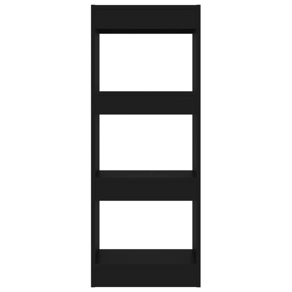 Schwarzes Bücherregal/Raumteiler 40x30x103 cm