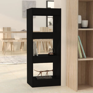 Schwarzes Bücherregal/Raumteiler 40x30x103 cm