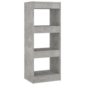 Betongraues Bücherregal/Raumteiler 40x30x103 cm