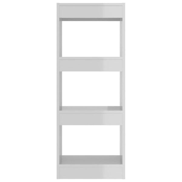 Hochglanz Bücherregal Raumteiler Weiß 40x103cm