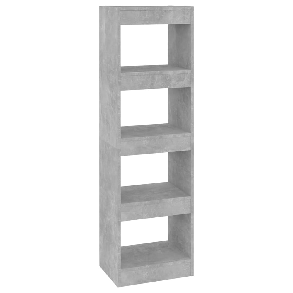 Betongraues Bücherregal/Raumteiler 40x30x135 cm