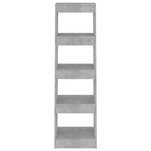 Betongraues Bücherregal/Raumteiler 40x30x135 cm