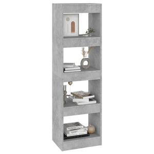 Betongraues Bücherregal/Raumteiler 40x30x135 cm