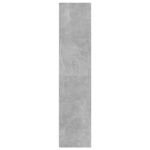 Betongraues Bücherregal/Raumteiler 40x30x135 cm