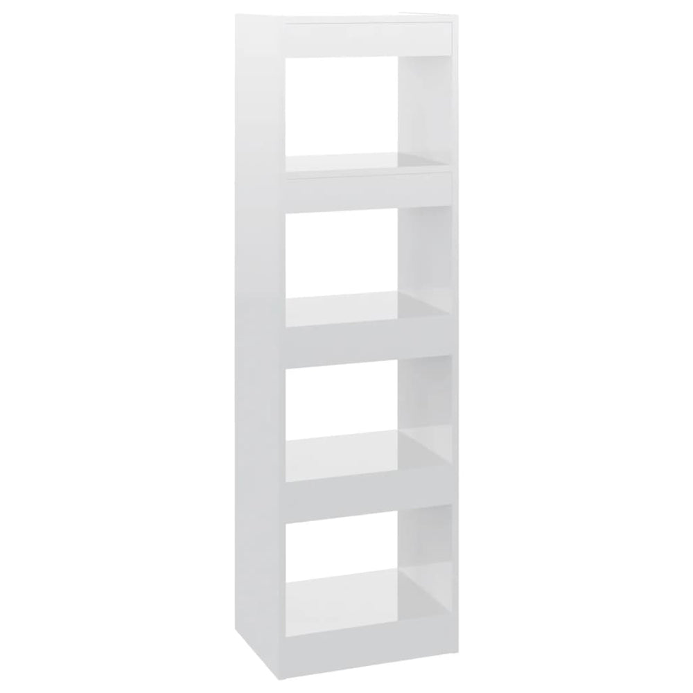 vidaXL Étagère/Séparateur de pièce blanc brillant 40x30x135 cm