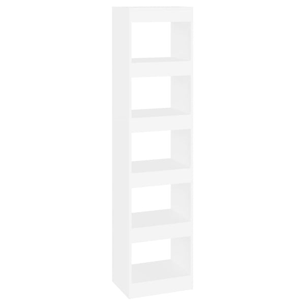 Weißes Bücherregal Raumteiler 40x30x166 cm