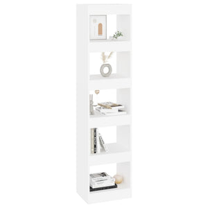 Weißes Bücherregal Raumteiler 40x30x166 cm