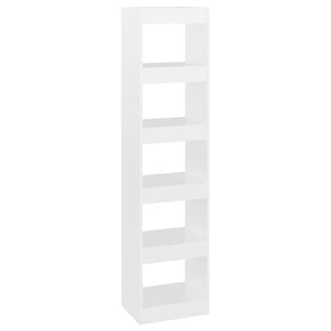 Hochglanz Bücherregal Raumteiler Weiß 166cm