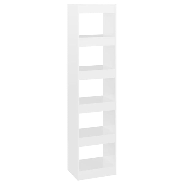 Hochglanz Bücherregal Raumteiler Weiß 166cm