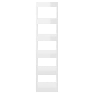 Hochglanz Bücherregal Raumteiler Weiß 166cm
