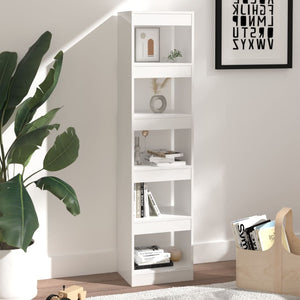 Hochglanz Bücherregal Raumteiler Weiß 166cm