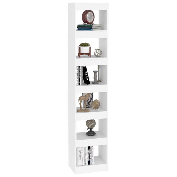 Weißes Bücherregal / Raumteiler 40x30x198 cm