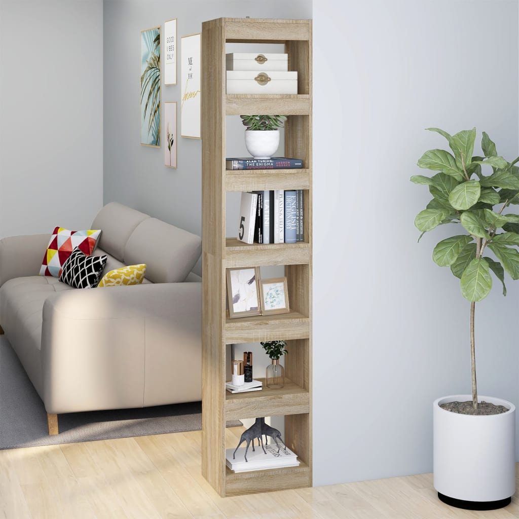 Sonoma Eiche Bücherregal Raumteiler 198cm
