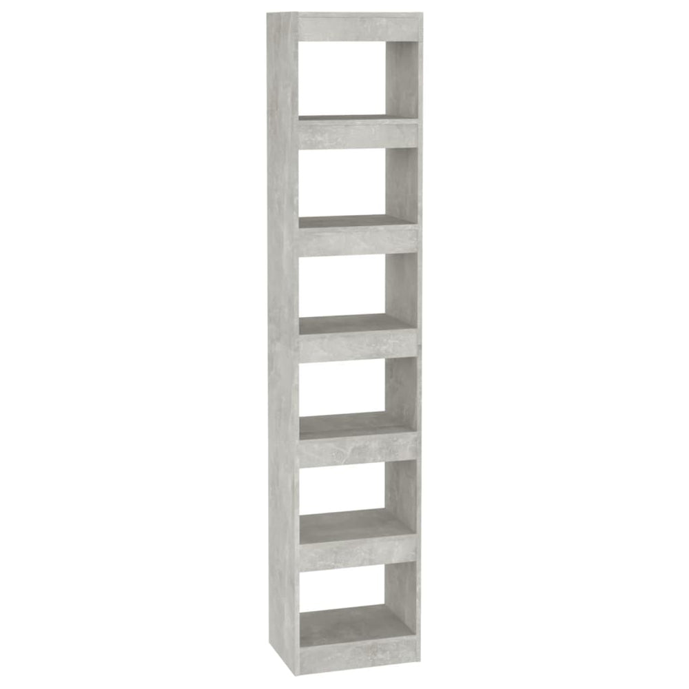vidaXL Étagère/Séparateur de pièce gris béton 40x30x198 cm