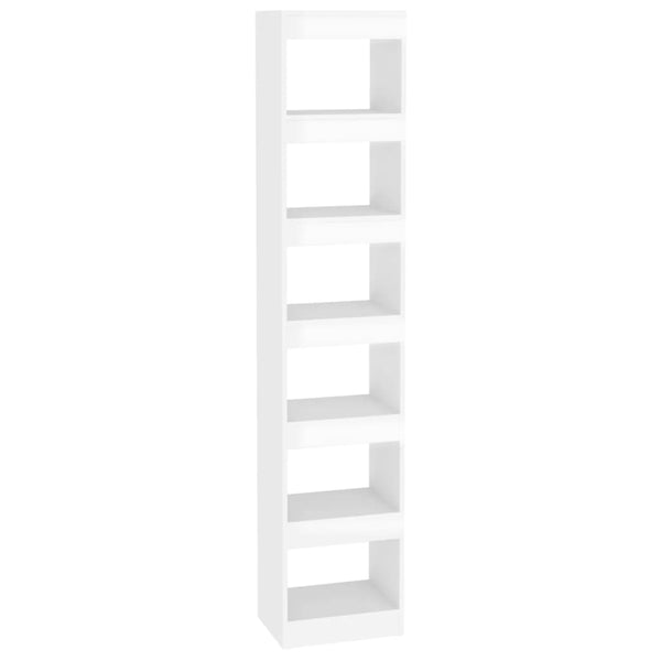 Hochglanz Bücherregal Raumteiler Weiß 198cm