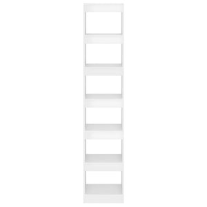 Hochglanz Bücherregal Raumteiler Weiß 198cm